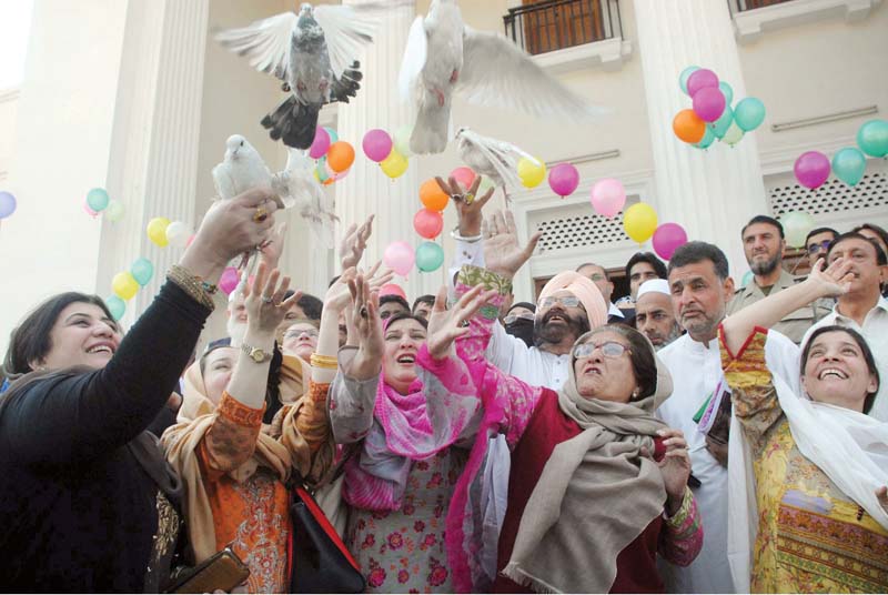 k p assembly members release pigeons as a symbolic gesture photo ppi