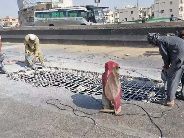 bridge was closed on march 4 when a crater like pothole emerged on one of its tracks photo express bridge was closed on march 4 when a crater like pothole emerged on one of its tracks photo express