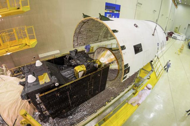 the exomars 2016 spacecraft composite comprised of the trace gas orbiter and schiaparelli is seen during the encapsulation within the launcher fairing at the baikonur cosmodrome kazakhstan in this handout photo released by european space agency esa on march 2 2016 photo reuters the exomars 2016 spacecraft composite comprised of the trace gas orbiter and schiaparelli is seen during the encapsulation within the launcher fairing at the baikonur cosmodrome kazakhstan in this handout photo released by european space agency esa on march 2 2016 photo reuters
