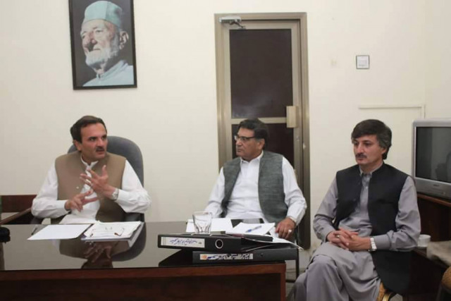 ameer haider khan hoti presiding over a cabinet meeting of the party photo facebook ameer haider khan hoti presiding over a cabinet meeting of the party photo facebook