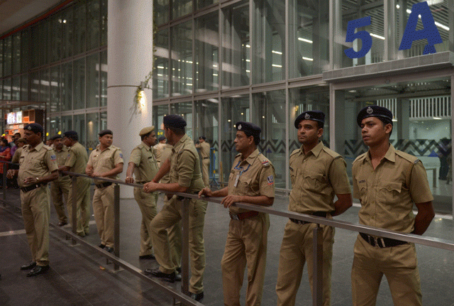 indian security personnel stand guard as pakistan cricket team arrive for the t20 world cup cricket tournament at the netaji subhas chandra bose international airport in kolkata on march 12 2016 photo afp indian security personnel stand guard as pakistan cricket team arrive for the t20 world cup cricket tournament at the netaji subhas chandra bose international airport in kolkata on march 12 2016 photo afp