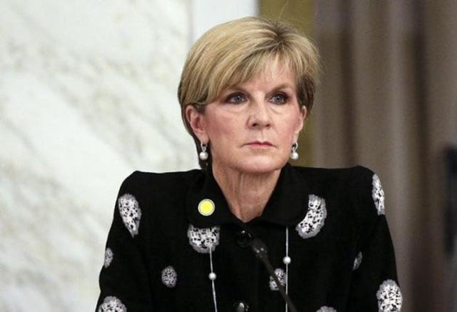 australian foreign minister julie bishop photo reuters australian foreign minister julie bishop photo reuters