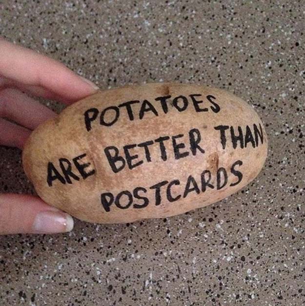 photo instagram potato parcel