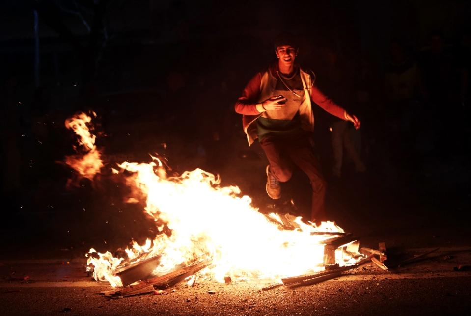 each year iranians celebrate chaharshanbeh soori an ancient zoroastrian tradition on the eve of the last wednesday of the iranian calendar by jumping over bonfire photo afp