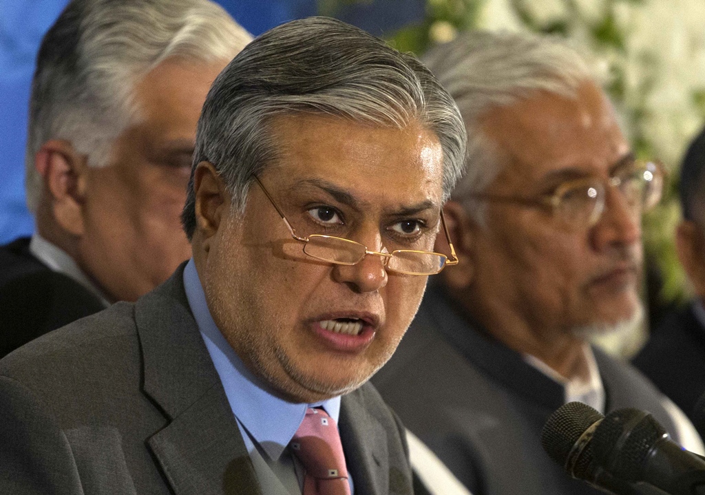 federal finance minister ishaq dar photo reuters