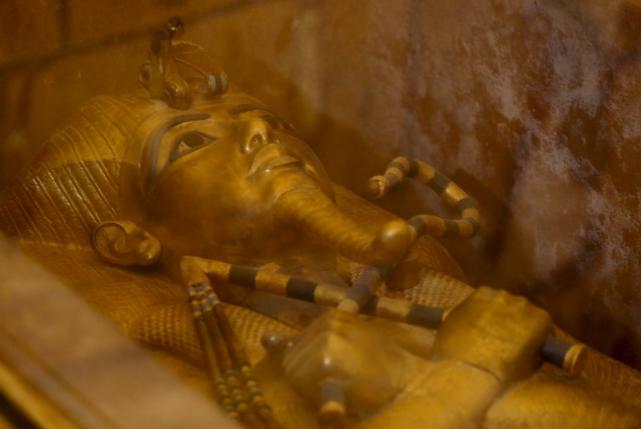 the golden sarcophagus of king tutankhamun in his burial chamber is seen in the valley of the kings in luxor egypt november 28 2015 file photo photo reuters