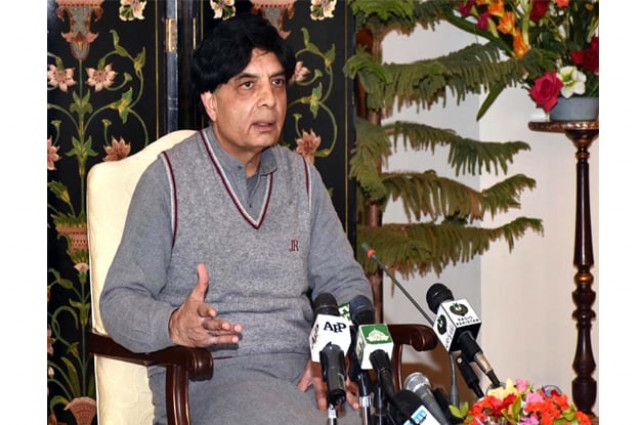 interior minister addressing a press conference at punjab house photo app interior minister addressing a press conference at punjab house photo app