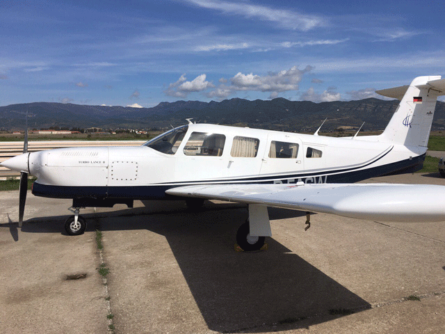 a handout picture released by the greek police on march 17 2016 and taken in messolonghi shows a light aircraft allegedly used for transporting undocumented migrants to western europe photo afp