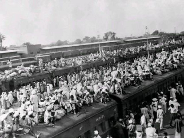 a picture taken in october 1947 shows wagons packed with muslin refugees fleeing to pakistan by train in the border city of amritsar at the start of the first india pakistan war october 1947 december 1948 photo afp