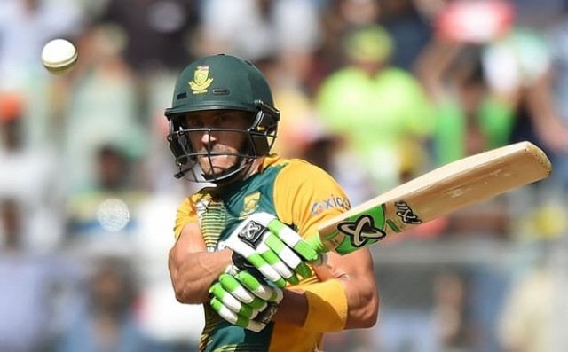faf du plessis plays a shot during the world t20 match against afghanistan at the wankhede cricket stadium in mumbai on march 20 2016 photo afp