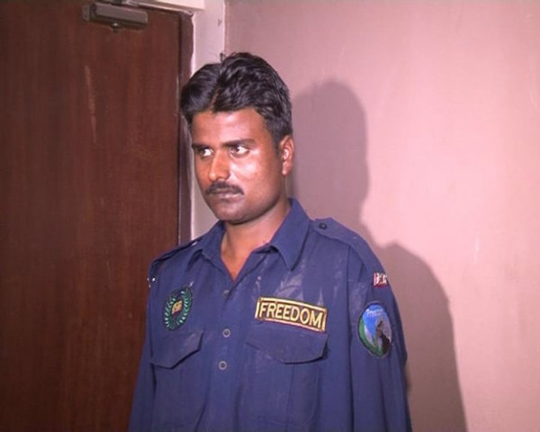 suspect ghulam nabi an employee of private security guard company photo express
