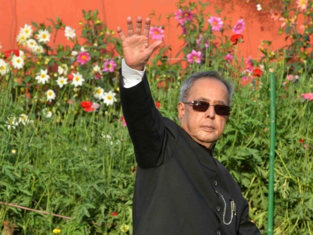 president of india pranab mukherjee at the mughal garden in india on february 15 2015 photo facebook