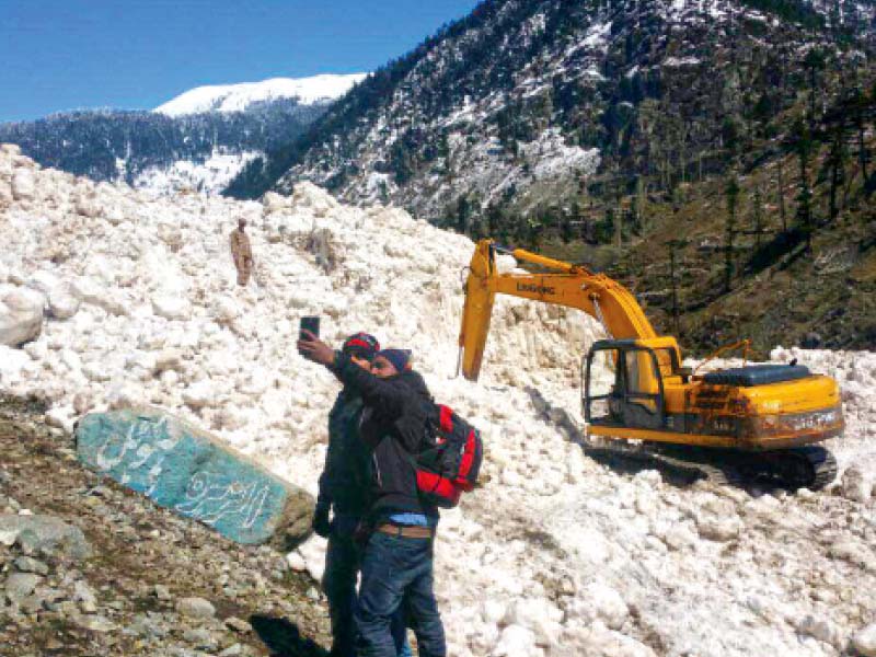 efforts under way to clear routes in swat photo sherinzada express