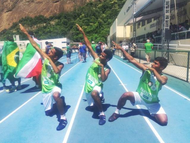 muhammad naeem mehr ali and naseer ahmed snag the top three spots in boys 100m and 400m race photo twitter istreetchild