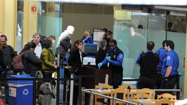 a file photo showing transportation security administration tsa personnel work at the ronald reagan national airport in washington dc photo afp a file photo showing transportation security administration tsa personnel work at the ronald reagan national airport in washington dc photo afp