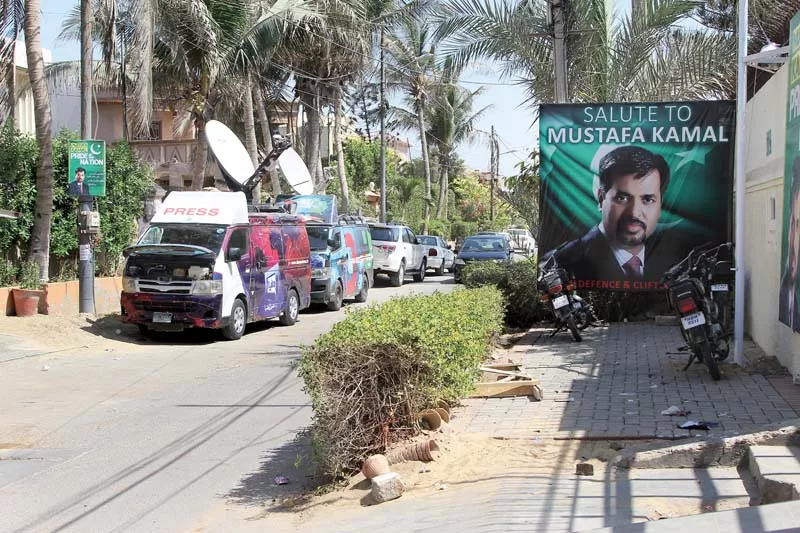 media vans remain parked in the street from 8am till after midnight photo aysha saleem express media vans remain parked in the street from 8am till after midnight photo aysha saleem express