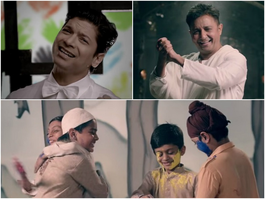 the music video also features five other singers and aims to demolish barriers of caste religion and creed