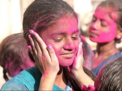 riot of colours hindus in k p prepare to celebrate holi