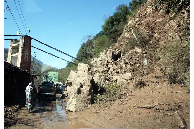 abbottabad district nazim sardar sher bahadur said machinery has been sent to the area to clear the clogs on the road photo online abbottabad district nazim sardar sher bahadur said machinery has been sent to the area to clear the clogs on the road photo online