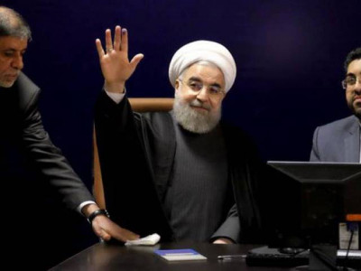 iran president rowhani arrives friday on two day visit
