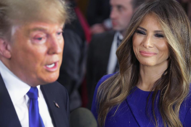 republican presidential candidate donald trump l and his wife melania pictured on march 3 2016 photo afp