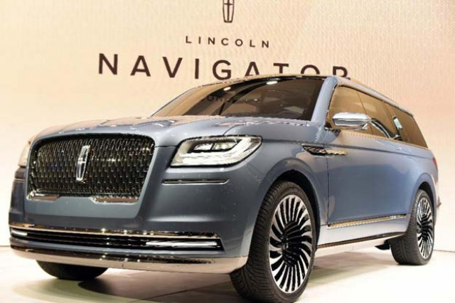the lincoln navigator concept car is unveiled during the new york international auto show on march 23 2016 photo afp the lincoln navigator concept car is unveiled during the new york international auto show on march 23 2016 photo afp