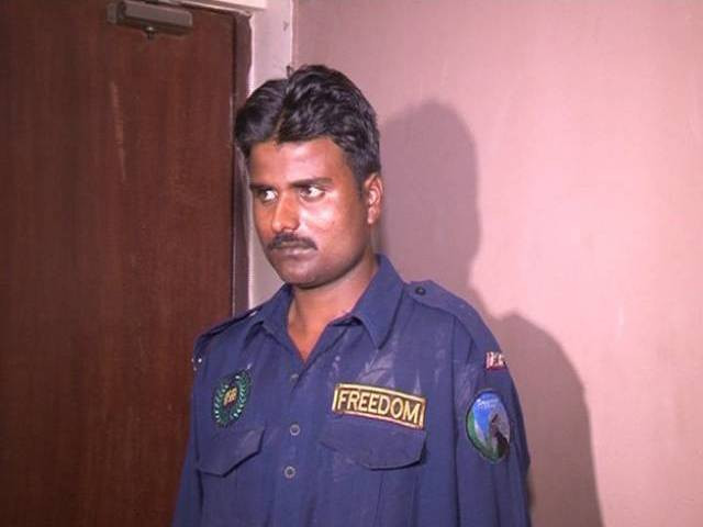 suspect ghulam nabi an employee of private security guard company photo express suspect ghulam nabi an employee of private security guard company photo express