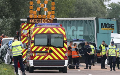 twelve killed as minibus collides with truck in france official