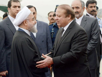 pm iranian president hold delegation level talks in islamabad