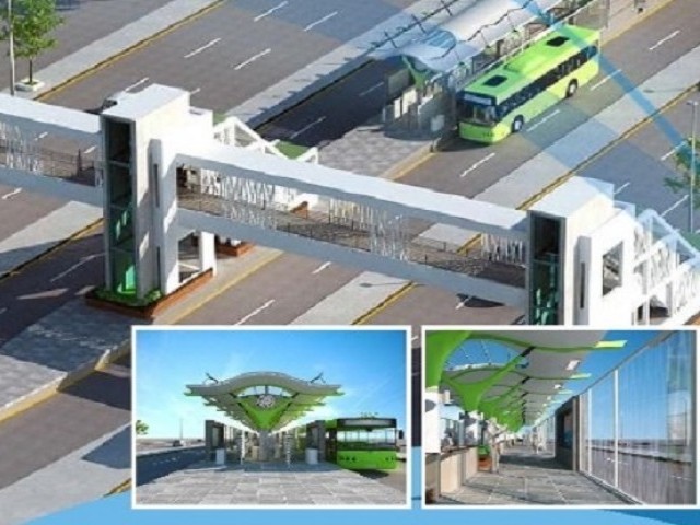 decades old structure to be demolished in june to make way for green line brt photo emc com pk