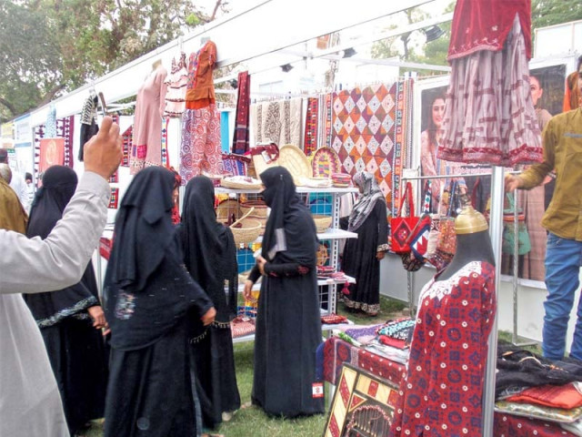 various stalls are set up at the event including those featuring hand embroidery toys and fast food a colourful flower display has also been exhibited by sukkur iba photo express various stalls are set up at the event including those featuring hand embroidery toys and fast food a colourful flower display has also been exhibited by sukkur iba photo express