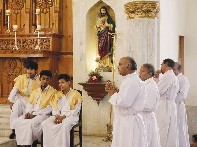 mass held at churches of all major denominations photo shafiq malik express mass held at churches of all major denominations photo shafiq malik express