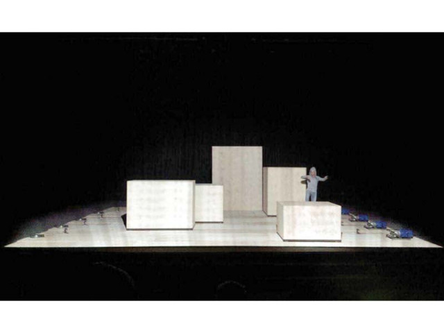 of different shapes and sizes the boxes were moved with the help of small motors that were installed on either side of the stage photos express of different shapes and sizes the boxes were moved with the help of small motors that were installed on either side of the stage photos express
