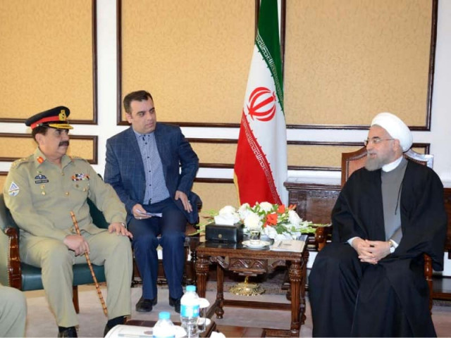 gen raheel sharif in a meeting with iranian president hassan rowhani photo afp gen raheel sharif in a meeting with iranian president hassan rowhani photo afp