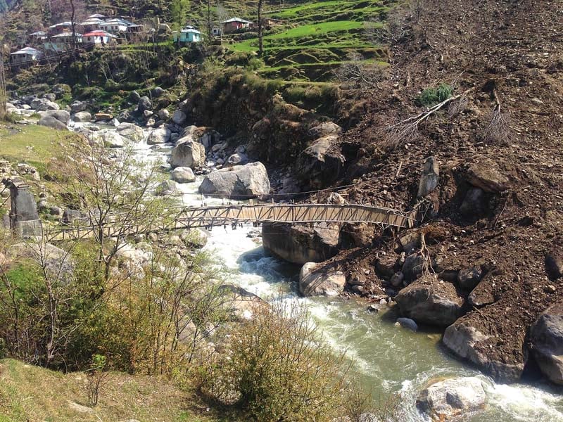 suspension bridge over siran river in mansehra photo courtesy syed noman shah