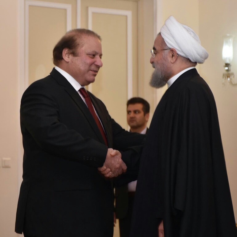 prime minister nawaz sharif meets iranian president hassan rouhani in tehran on january 19 2016 photo pm office