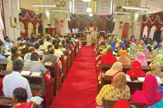 mass under way at all saints church in the city photo muhammad iqbal express mass under way at all saints church in the city photo muhammad iqbal express