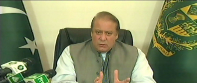 express news screen grab of pm nawaz sharif 039 s address to the nation