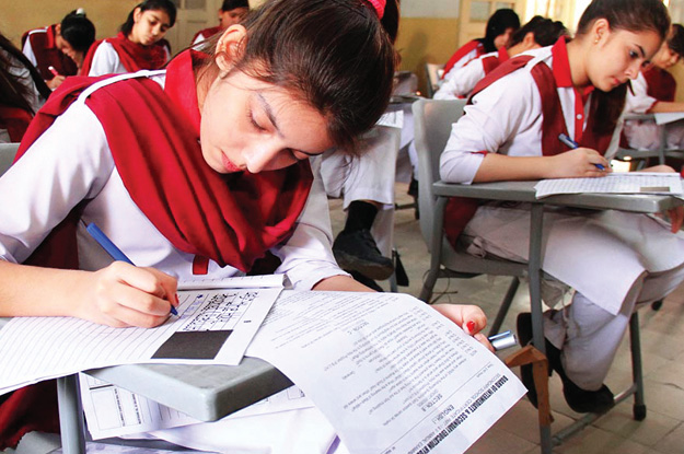 no complaints were received on the first day of the board secondary education karachi annual examinations 2016 where 100 per cent of the students scheduled to sit for the exams attended photo online