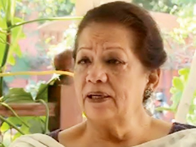 slain pti leader zahra shahid hussain photo file