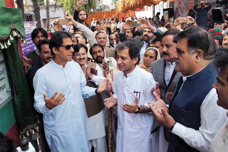 imran khan at the foundation stone laying ceremony in abbottabad photo online