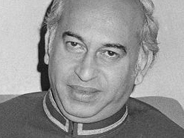 zulfikar ali bhutto photo file