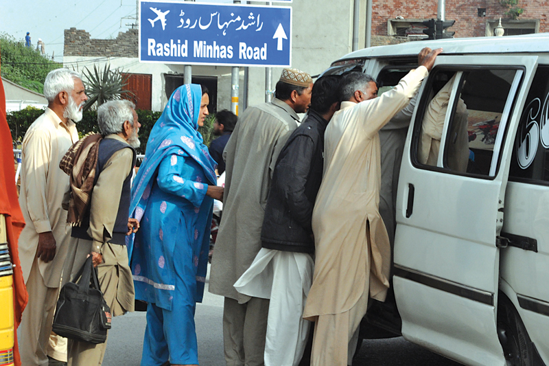 lawlessness at the bus stations has left commuters desperately looking for affordable transport photos muhammad javaid waseem nazir zafar aslam express