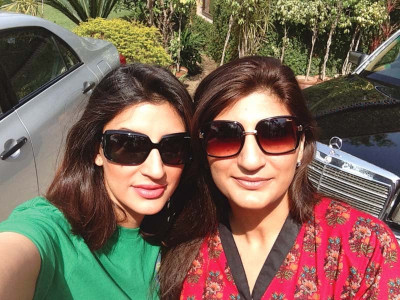 it runs in the family juju haider and dia haider