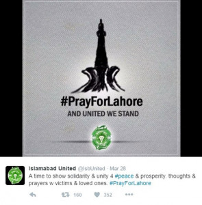 the screenshot pray for lahore