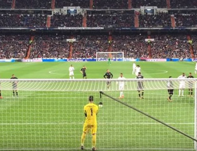 ronaldo leaves fan with black eye after missing penalty ronaldo leaves fan with black eye after missing penalty