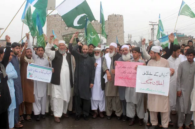 jamaat e islami provincial chief mushtaq ahmad khan chanting slogans at a campaign organised by ji khyber agency chapter in jamrud photo online jamaat e islami provincial chief mushtaq ahmad khan chanting slogans at a campaign organised by ji khyber agency chapter in jamrud photo online
