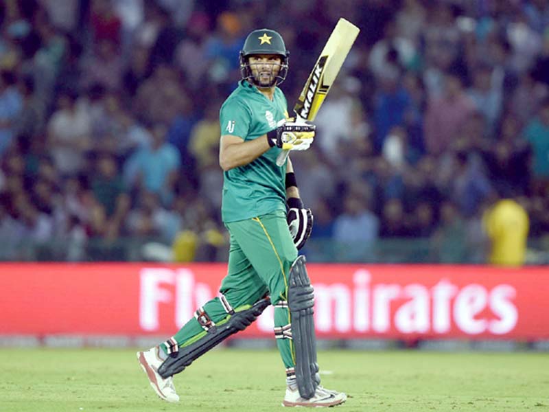 this file photo shows pakistan skipper shahid afridi walking back to the pavilion after being dismissed by new zealand s ish sodhi in their super 10 group 2 world t20 encounter photo afp