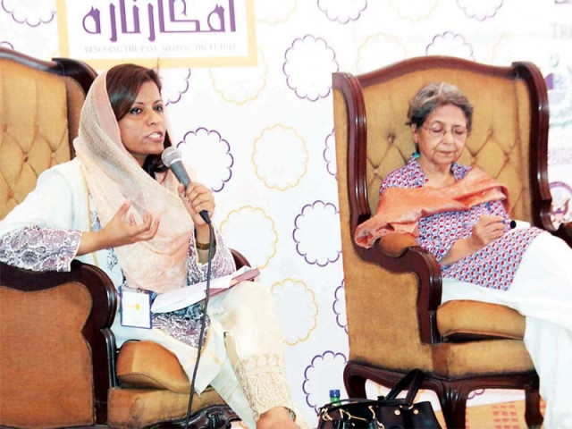 mna nafisa shah addresses a session at the conference photo abid nawaz express mna nafisa shah addresses a session at the conference photo abid nawaz express