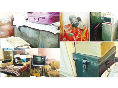 exhibit crammed for space